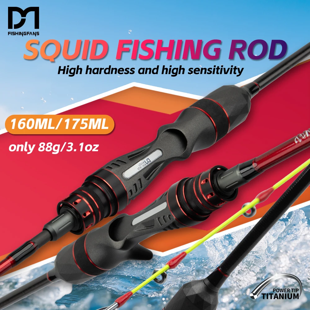 

FISHINGFANS TITANIUM TIP INTEGRAL HANDLE HIGH CARBON JIGGING SEA BOAT CUTTLEFISH SQUID EGI CASTING PE 0.8-2.0 FISHING ROD