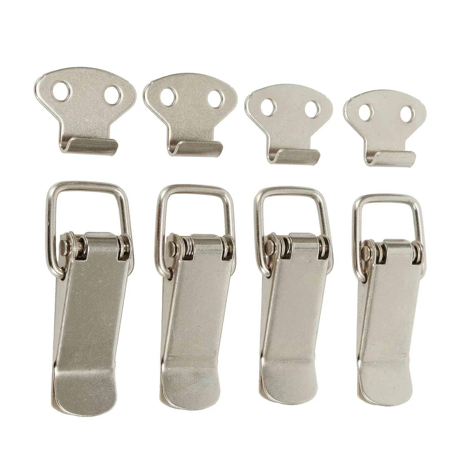 Heavy Duty Cabinet Handle Lock, Stainless Steel Toggle Latch Catch, Long lasting and Rustproof, 4PCS Pack for Secure Closure