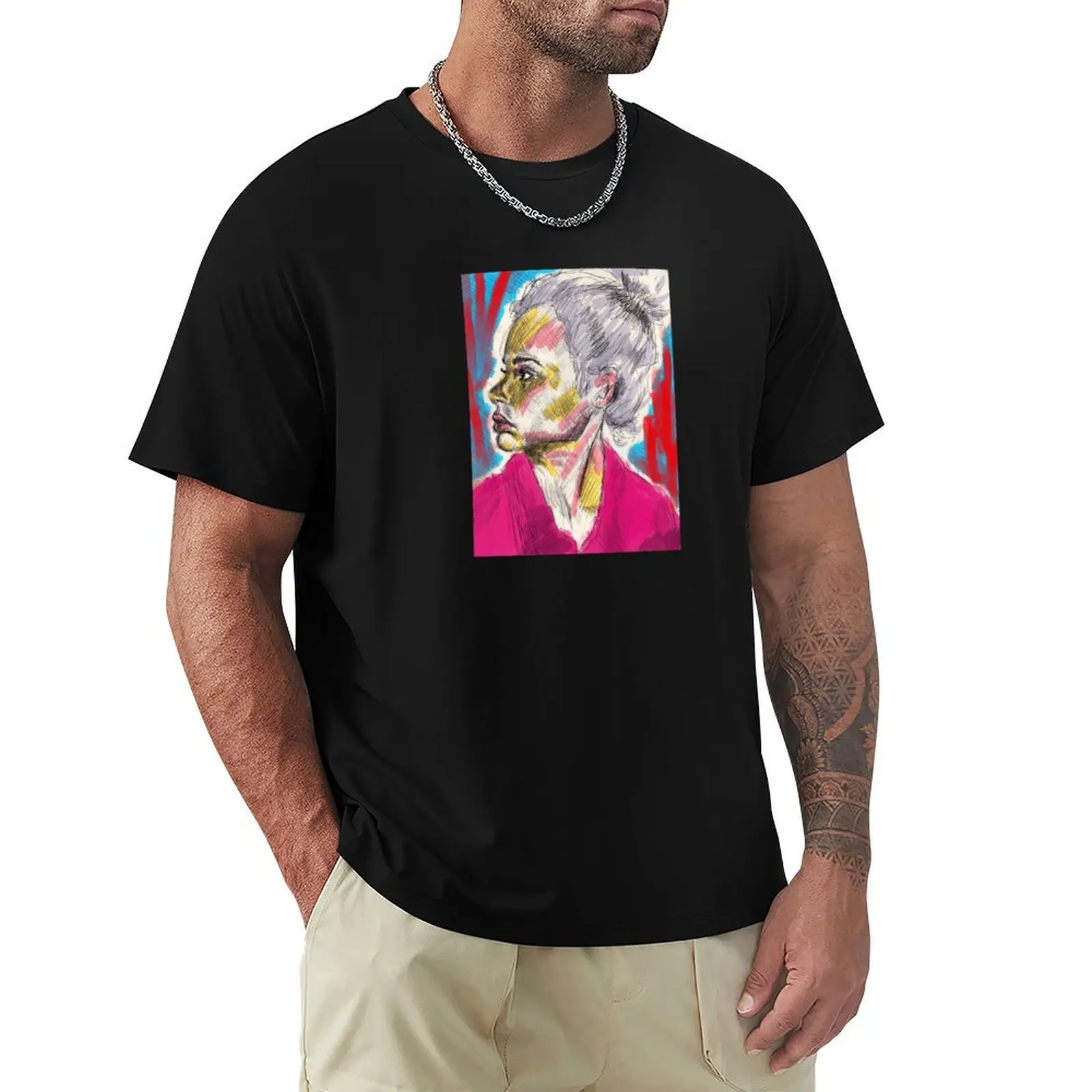 crayon T-Shirt anime t shirts oversize T-Shirt