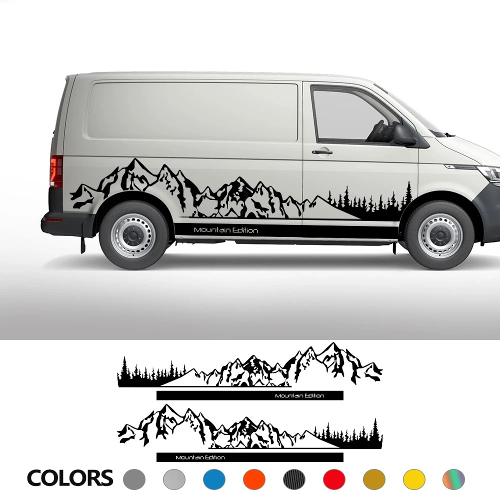 

4Pcs/Lot Car Stickers For Volkswagen VW Transporter T4 T5 T6 Multivan Caravelle Camper Van Motorhome DIY Decals Accessories