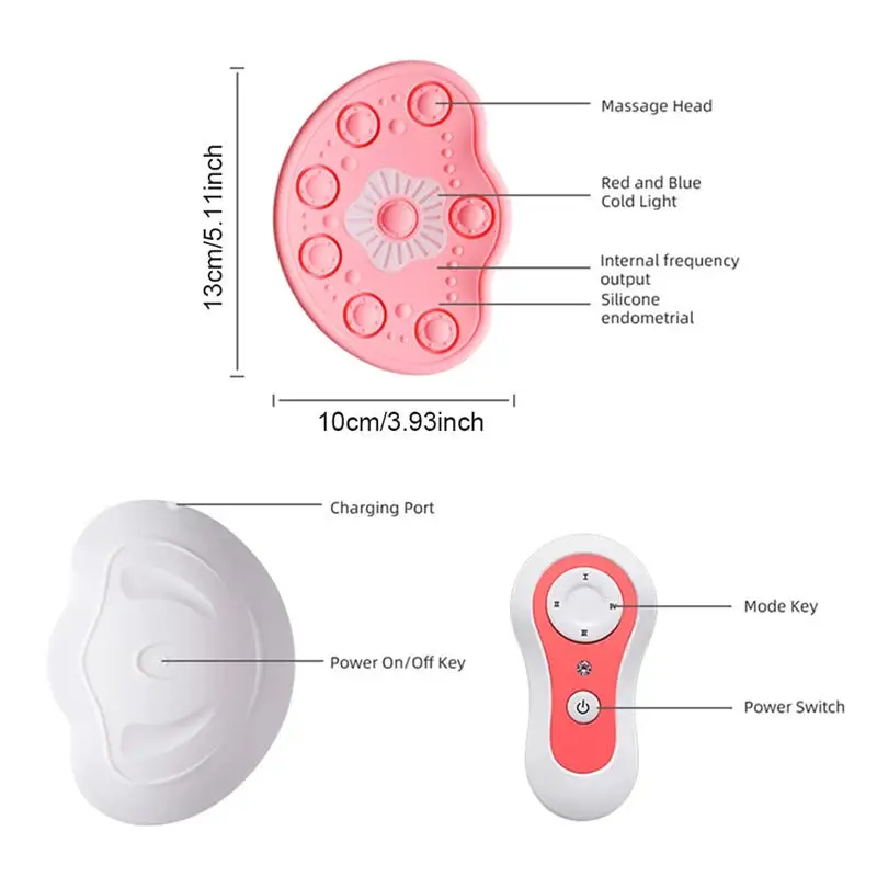 Wireless Chest Massage Electric Breast Enhancement Bra Wireless Chest Massage Instrument Hot Compress Function for Women Breast