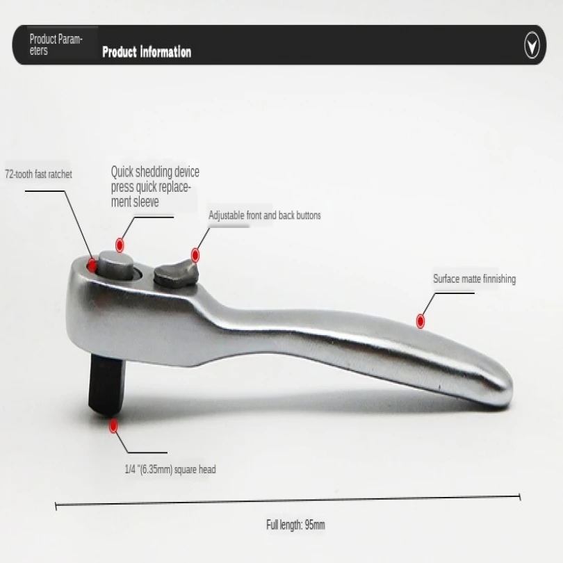 1/4 pollici Mini Torque Ratchet Wrench100mm chiave a bussola strumenti di riparazione strumento manuale di coppia per strumento Kit chiave a bussola per bicicletta del veicolo
