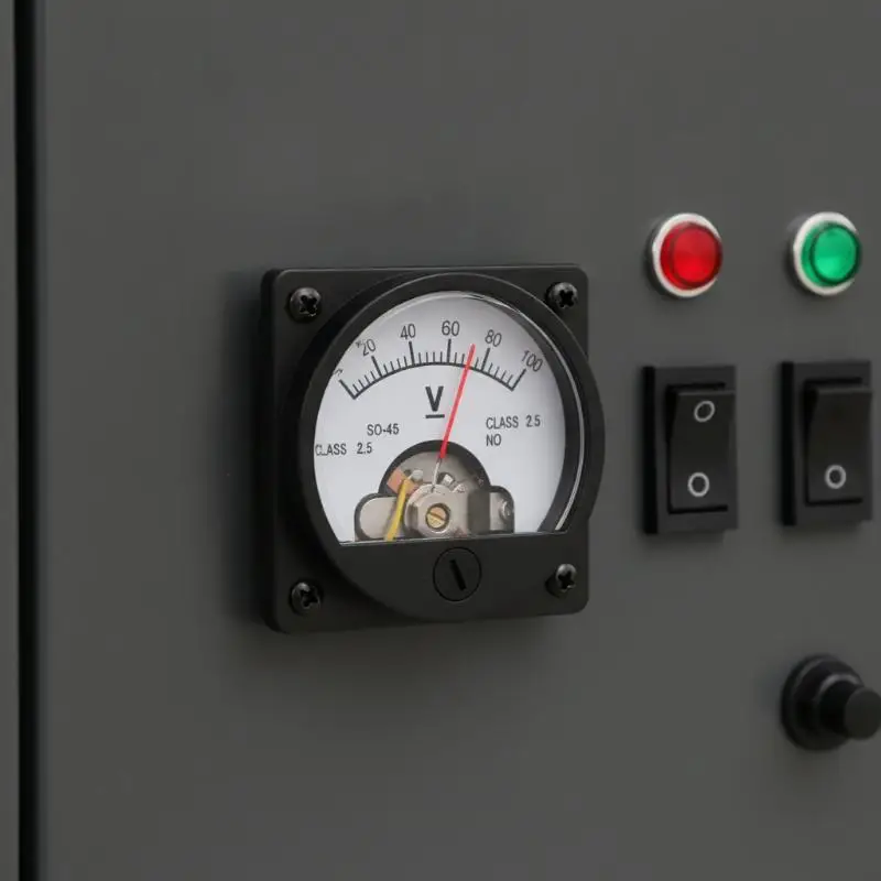 Sensitive Pointer Analog DC Voltmeter SO-45 1V-800V Accurate Display Long Service Life For Testing Industrial Circuit Project