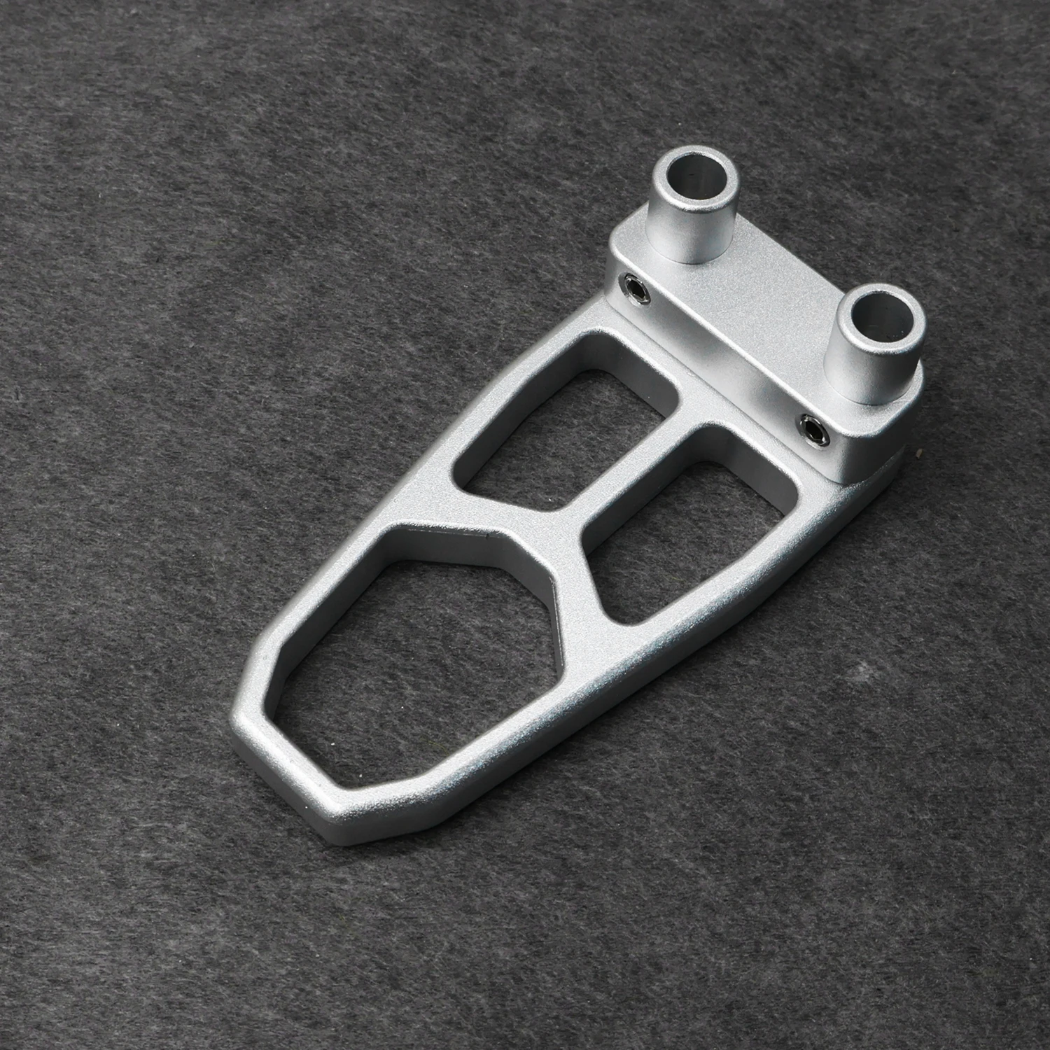 Silver Aluminum Alloy Rear Stock Buttstock for Long Rod Slingshot Hunting Target Practice Replacement Parts Diy Hunting Modifica