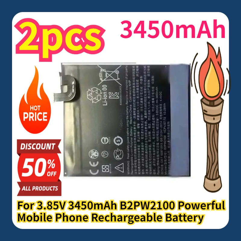 

Мощная перезаряжаемая батарея для мобильного телефона 3.85V 3450mAh B2PW2100