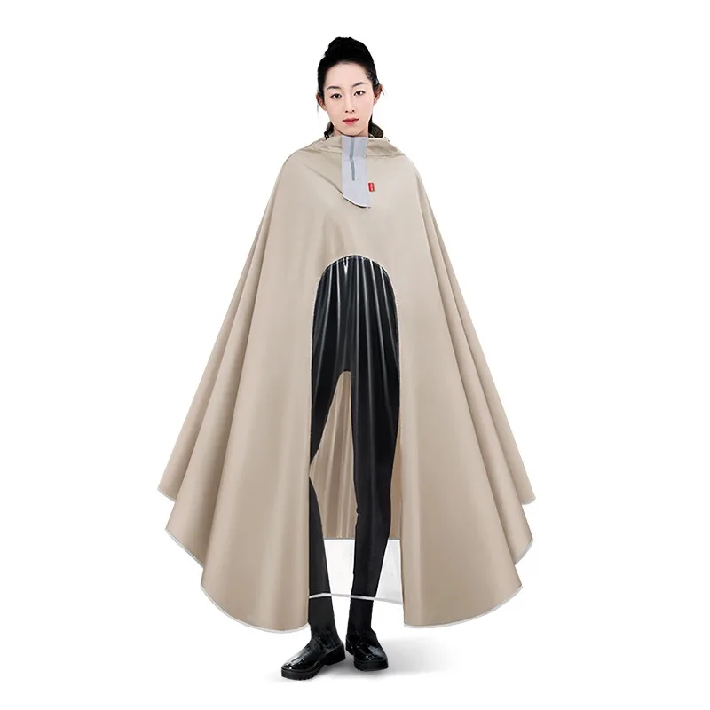 Wholesale Hair Battery Car Riding Raincoat Extended Thickened Long Full Body Male and Female Models Motorcycle Rain Poncho