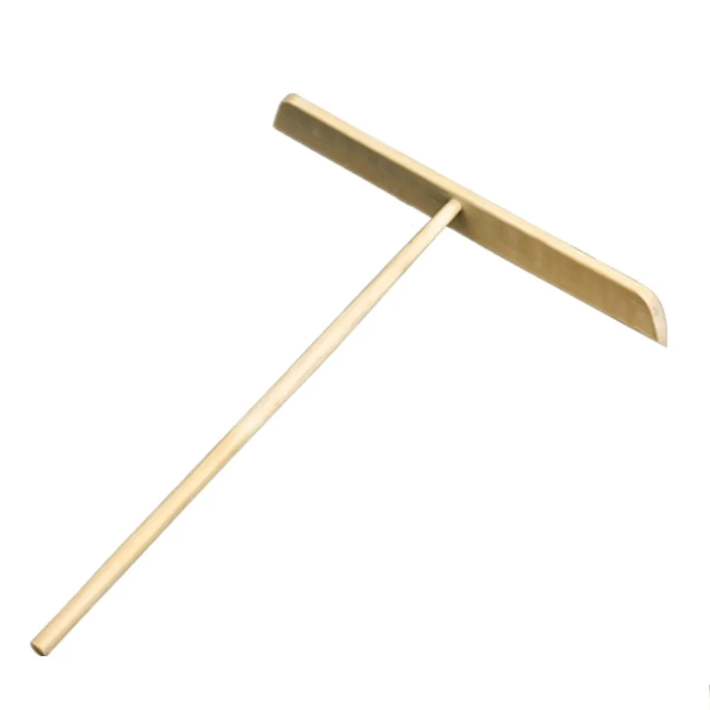 2Pcs Pancake Scraper Wool Brush Crepe Spreader Stainless Steel Lightweight Cooking Utensils Butter Spreading Tool Kitchen Gadget