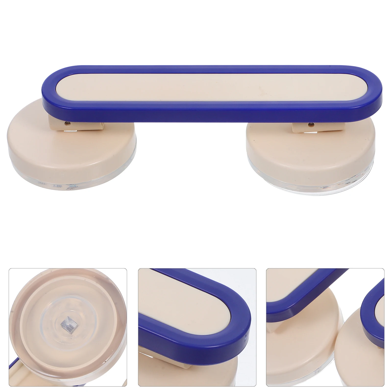 

2pcs Cup Glass Bathroom Sliding Door Pulls Cabinet Drawer Handles Adhesive Strong Absorption Compact Design Easy Clean