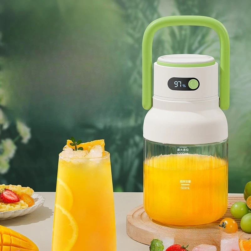 Small freshly squeezed household juice ton barrel crushed ice food grade glass
