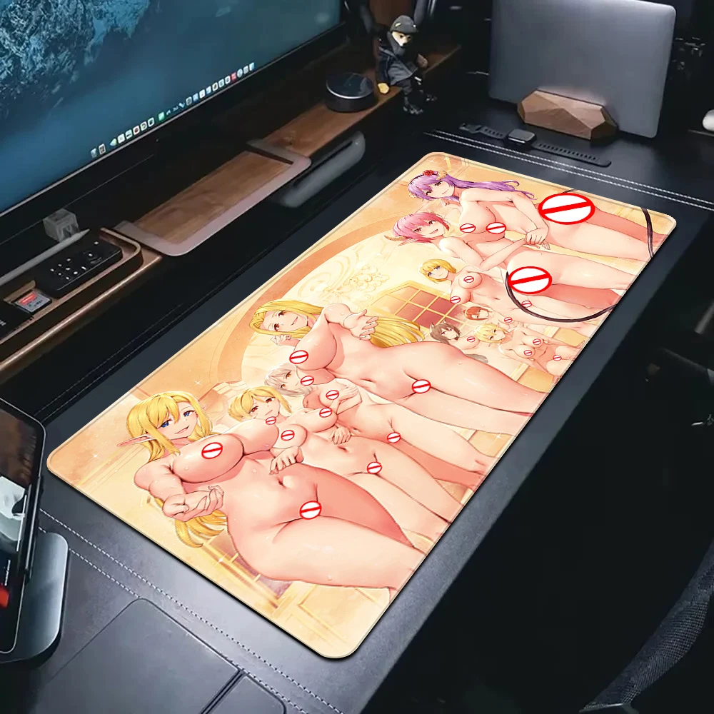 R18 Mouse Pad Anime Girls Sexy Gaming Mousepad XXL Pussy Nipple Office Mouse Mat Big Boob Keyboard Pads Game Accessories Deskmat