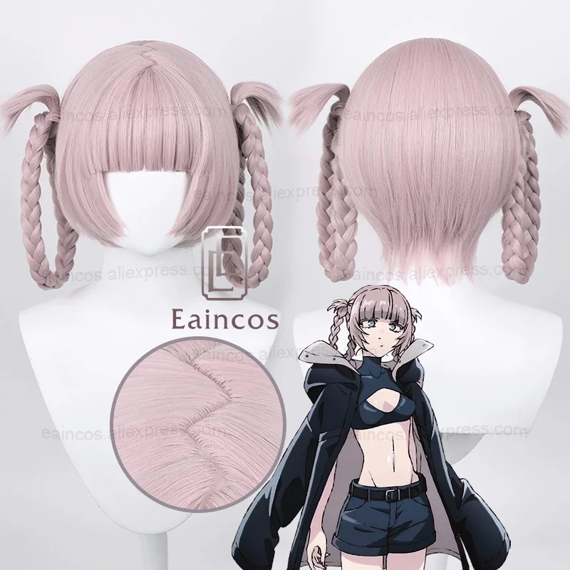 Anime Call of the Night Nanakusa Nazuna Cosplay Wig Yofukashi No Uta 37cm Pink Grey Wigs Heat Resistant Synthetic Hair MS37501