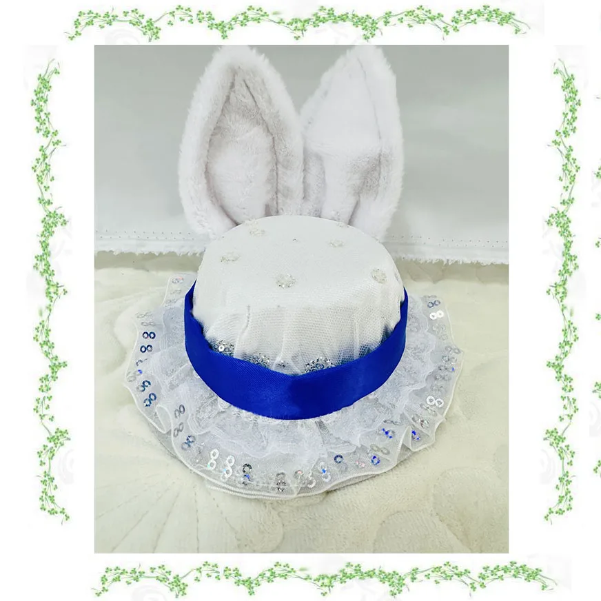 Good Quality Blue Little Bunny Ballet Tutu Dress With Pants And Hat, Little Drummer Bunny Balet Costume Rabbit Dancing Dress