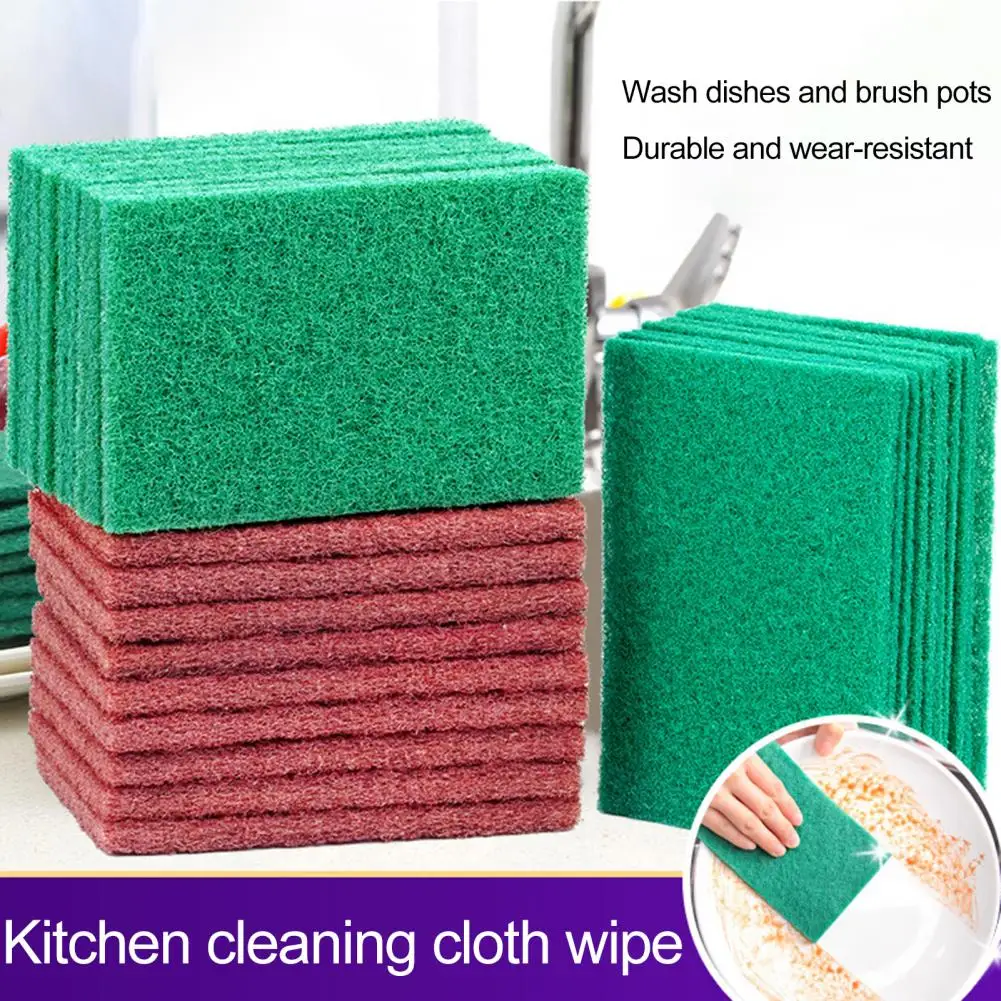 Heavy-duty Cloth Durable Rag Heavy-duty Reusable Scrub Pads for Dishes Kitchen Scratch-free Scrubbers for Metal Grills