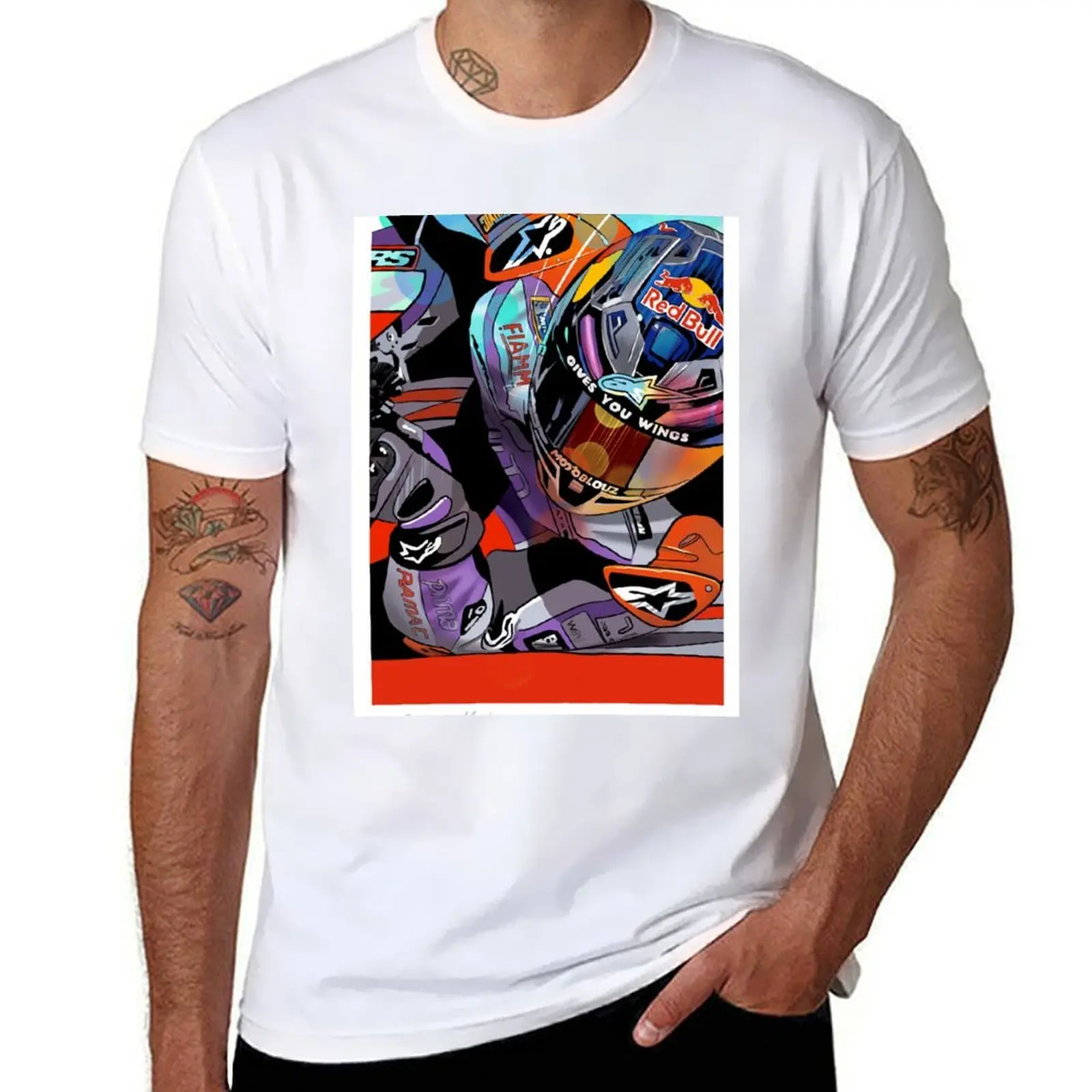 

Elbow down! Jorge Martin, unique art print T-Shirt man graphic t shirt t shirts for man pack cotton T-Shirt