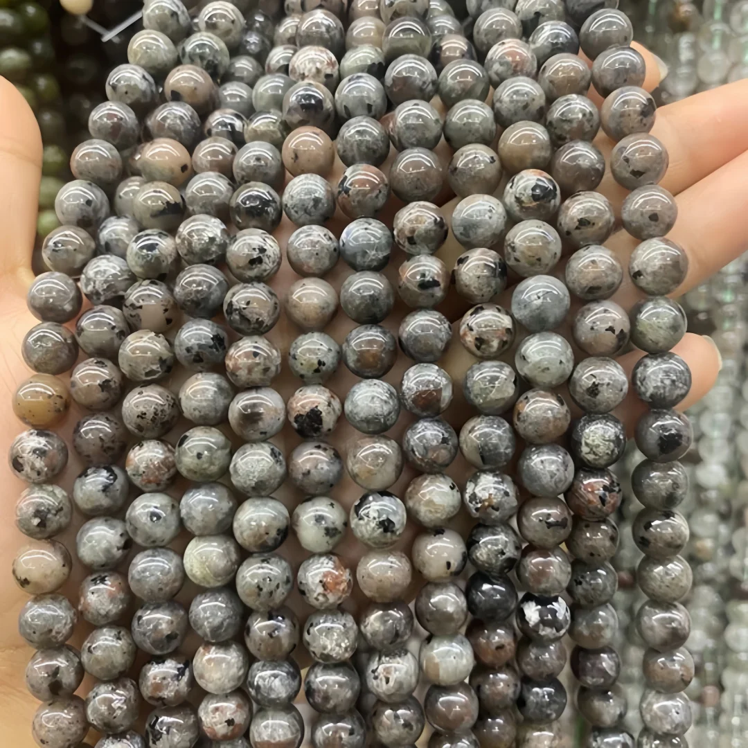 

Бусины Yooperlite 6 мм/8 мм/10 мм, натуральные круглые полудрагоценные камни, гладкие бусины Yooperlite, для изготовления ювелирных аксессуаров своими руками