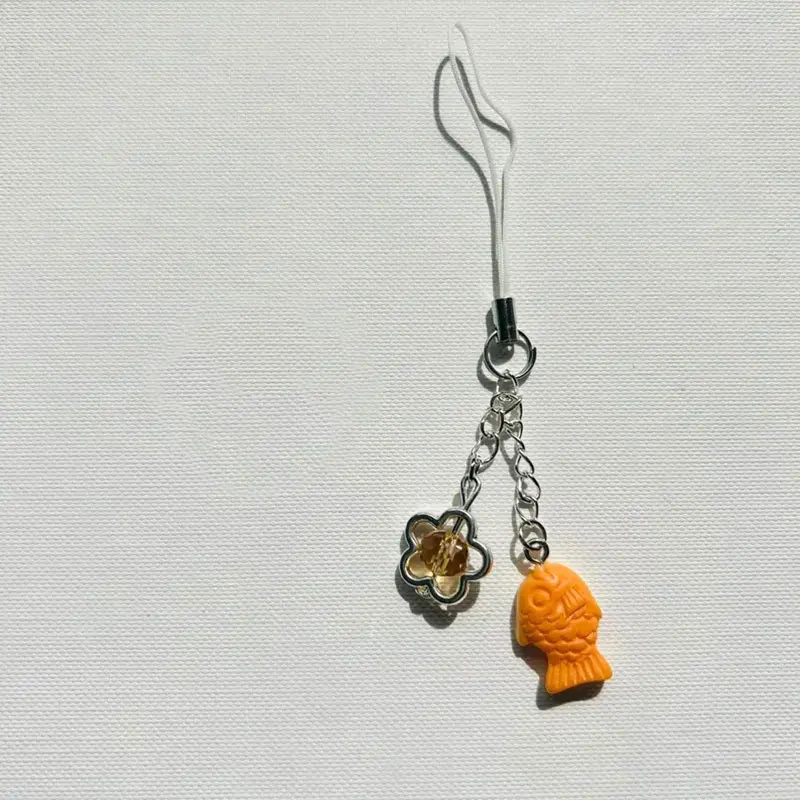 Taiyaki phone charm| Kawaii fish phone charm | Japanese snack phone charm