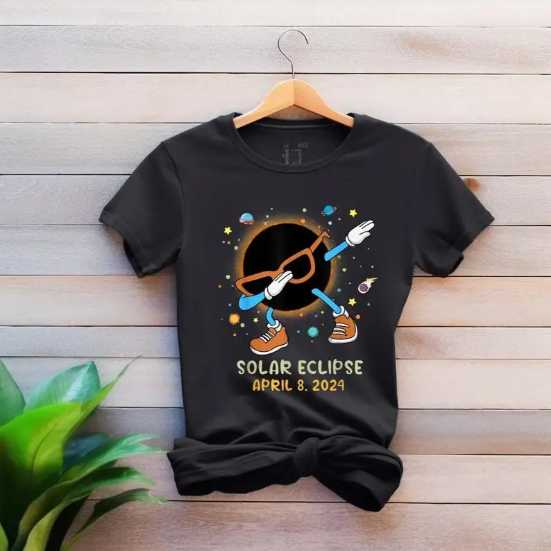 

Total Solar Eclipse 2024 Shirt, Double-Sided April 8th 2024 Event 2024