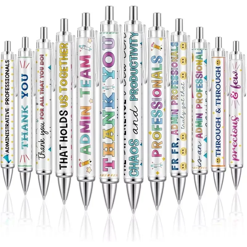 

6/12 Pieces Administrative Professionals Ballpoint Pens thank-you Gifts For Office Party Female employees, Assistants Colleagues
