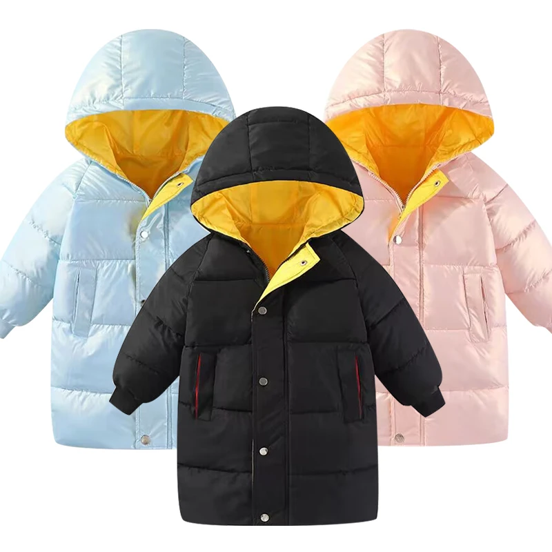 Fashion 2024 winter Children\'s Clothing wind jackets coat , kids clothes outerwear coats , white duck down girls boys jacket