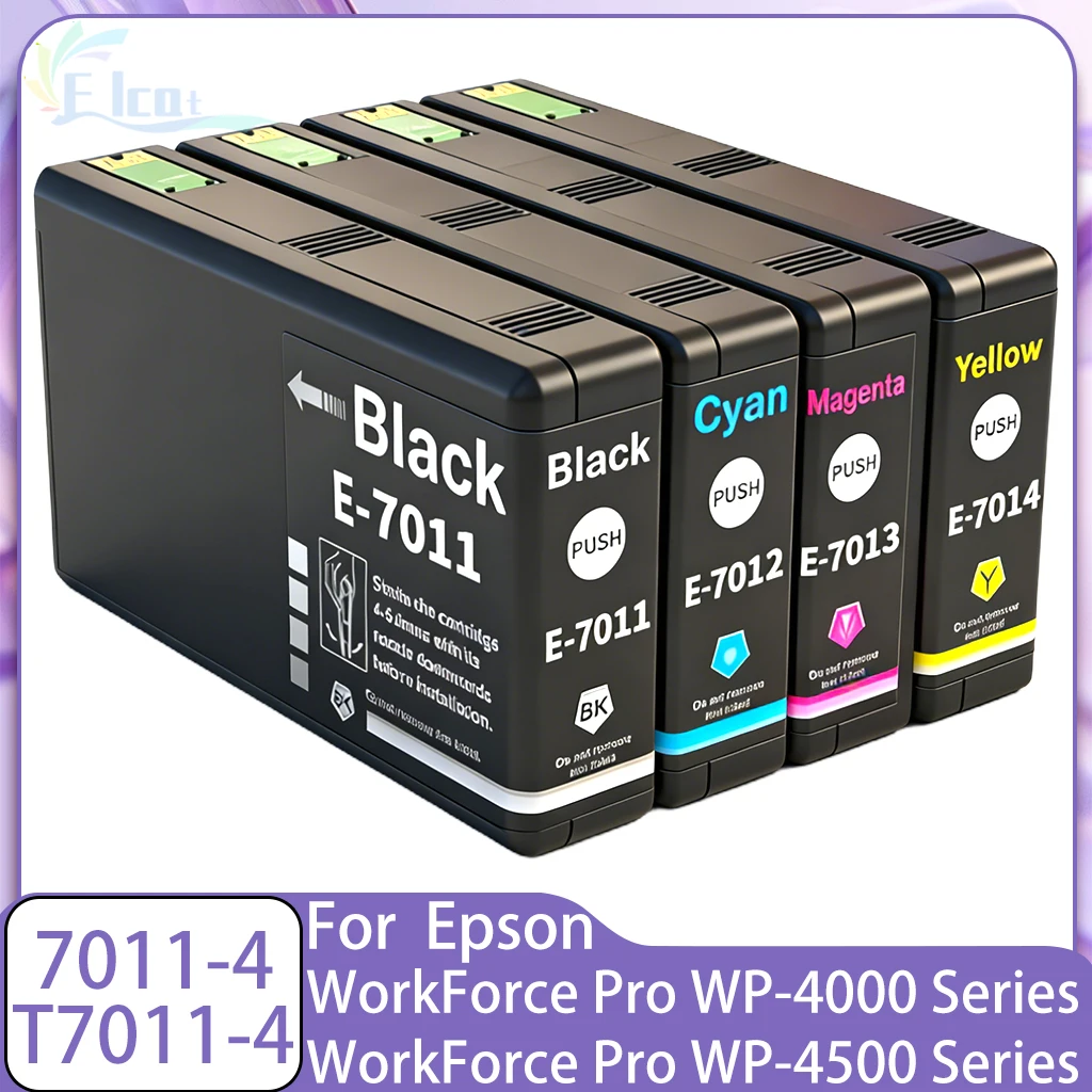 

Чернильный картридж T7011 T7012 T7013 T7014, совместимый с принтерами Epson WorkForce Pro WP-4025 WP-4015 WP-4525 WP-4545 WP-4595