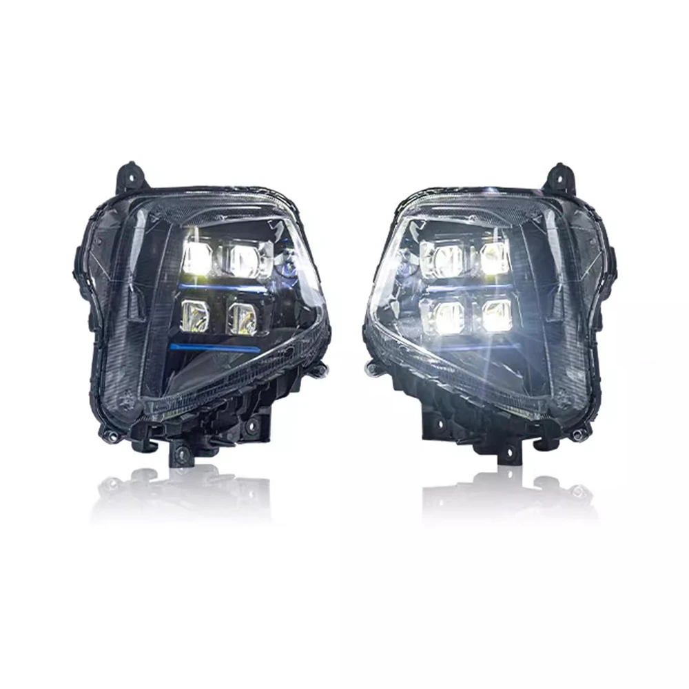 Car LED Headlight Assembly DRL For 21-23 Hyundai Tucson L Daytime Running Lamp 2pcs