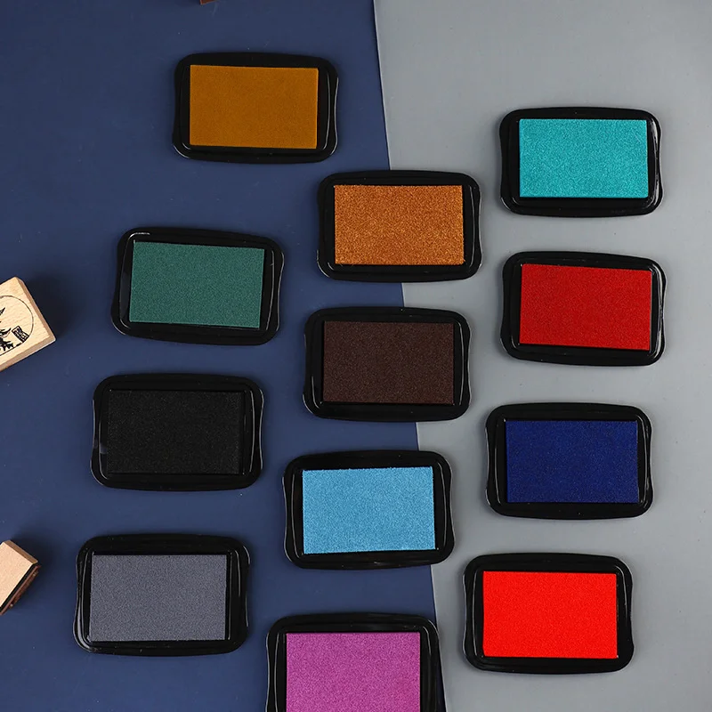 Mr Paper 12-цветная винтажная однотонная чернильная подушечка, креативное украшение для ручного счета, штамп для пальцев, чернильная подушечка, аксессуары, канцелярские принадлежности