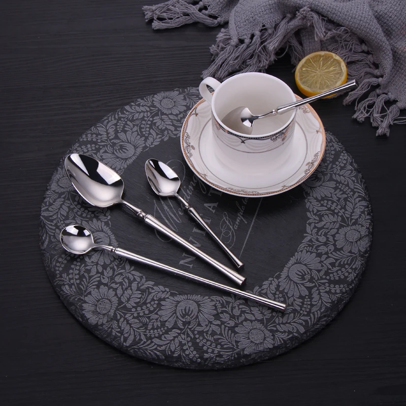 6/16/20/24/30Pcs Stainless Steel 304 Tableware Sliverware Western Knife Fork Spoon Set Mirror Cutlery Set Dishwasher Safety