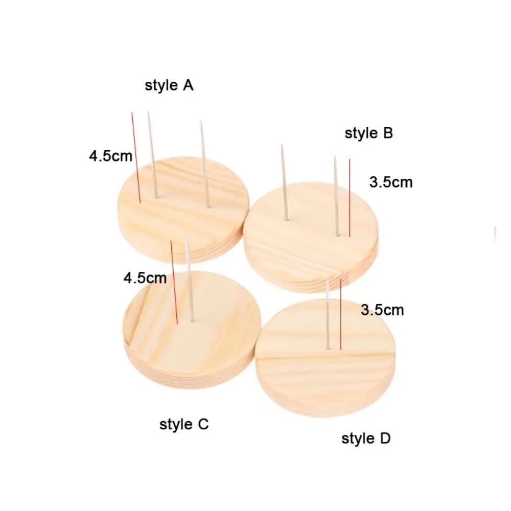 DIY Tool Houten Gehaakte Pop Basis Ronde Display Ondersteuning Display Rack Stand Show Houder Display Basis Pop Display