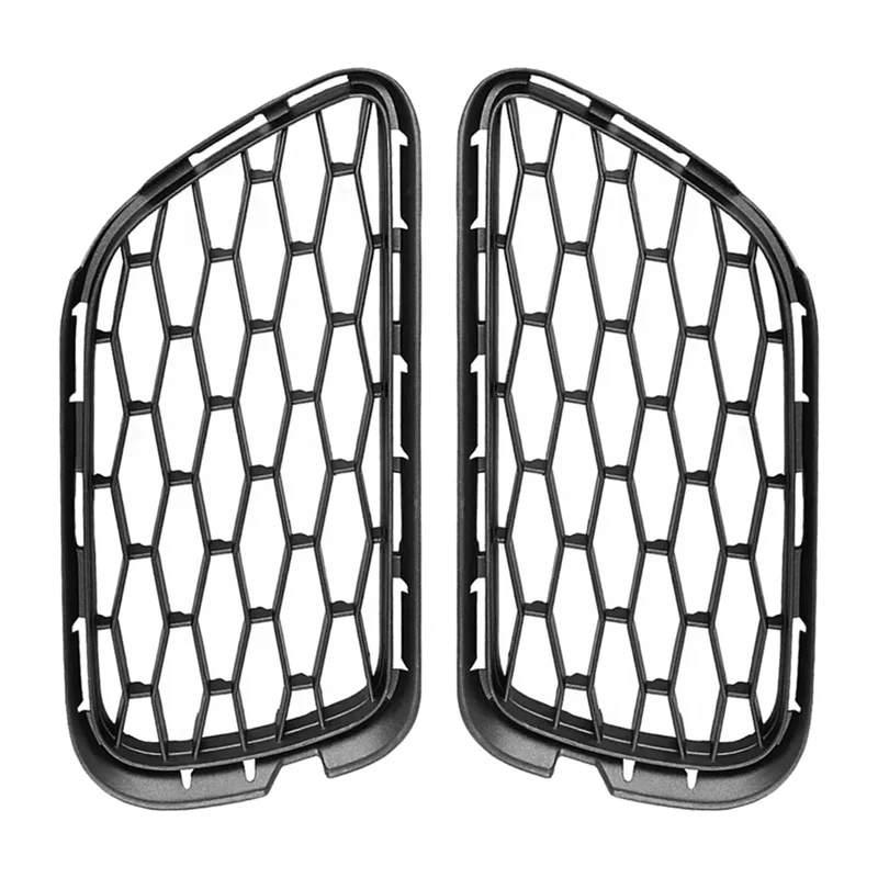 

2Pcs Front Left & Right Bumper Air Vent Mesh Grille 670013780 670013781 Fits For Maserati Quattroporte 13-16-ABQF