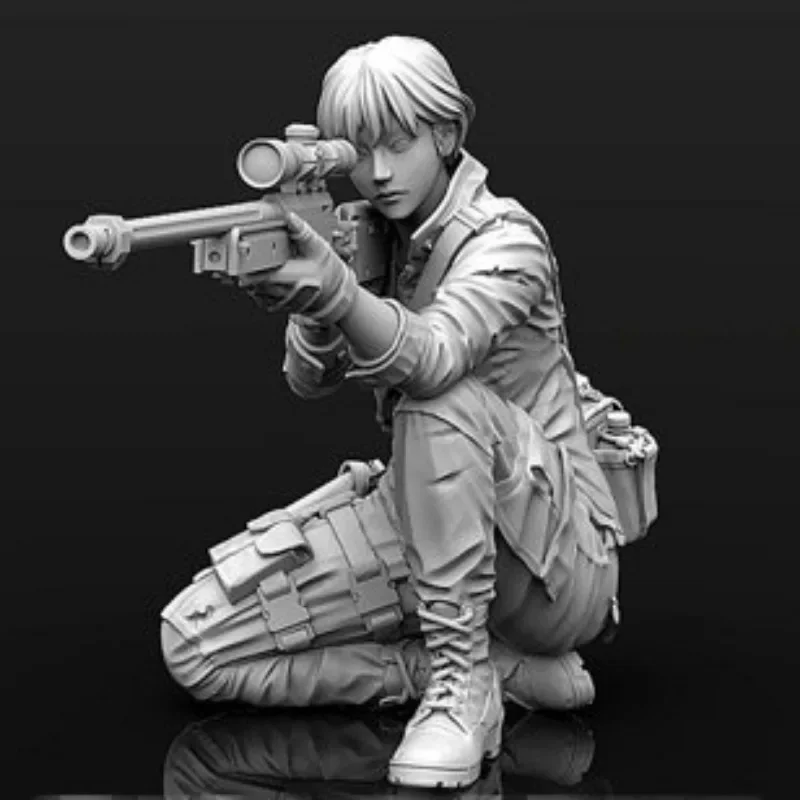 1/35 Scale Resin Figure Assembled Model Kits Female Sniper 1 Figure Hobby Wretched Toy Gift Unassambled Unpainted 478