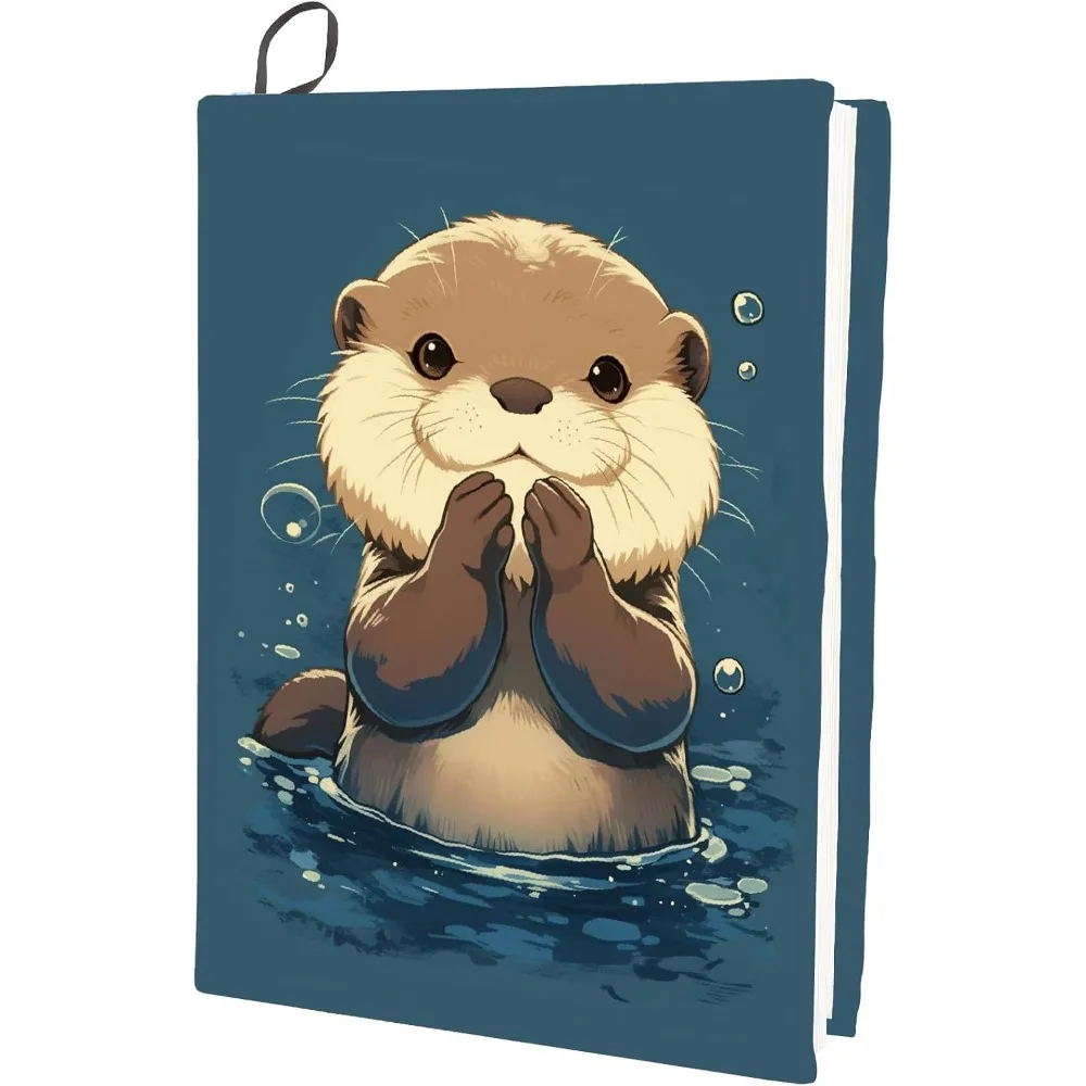 Dehnbarer Buchumschlag mit Cartoon-Atter-Motiv, waschbar, wiederverwendbar, Buchhülle, Schutz bis zu 22,9 x 27,9 cm, elastisches Notizbuch für den Schulanfang