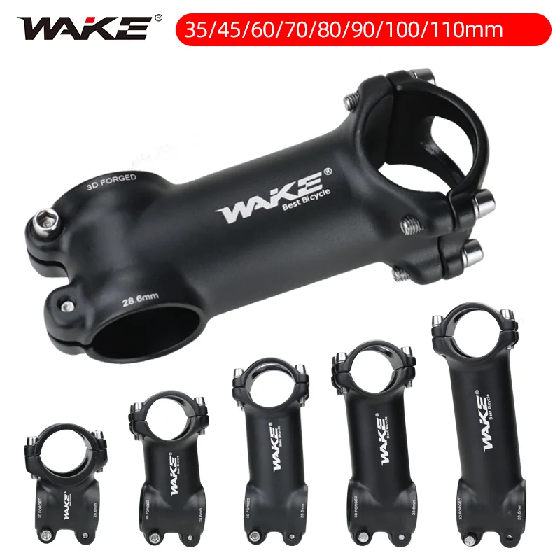 

WAKE Bike Stem 31.8 35mm/45mm/60mm/70mm 7 Degree Short Mountain Bike Stem Handlebar Riser Extender for Road Bike,MTB,BMX,Cycling