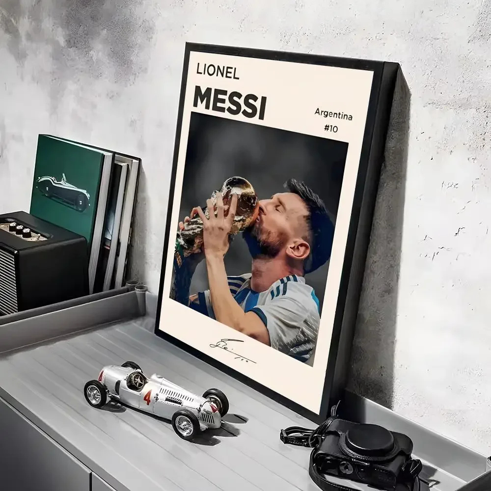 Fußballstar L-Lionel M-Messi Poster Aufkleber Wandbild Wandtattoos für Schlafzimmer Wohnzimmer Zuhause Selbstklebende Dekoration Geschenk – Detail 18