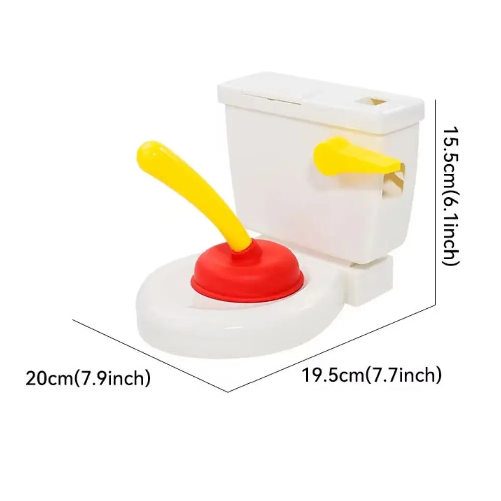 WC in plastica Scherzo per sciacquone Giochi da tavolo per WC a sciacquone Schiacciatura d'acqua Giochi di trucco per due giocatori ingannevoli Trucco per WC interattivo