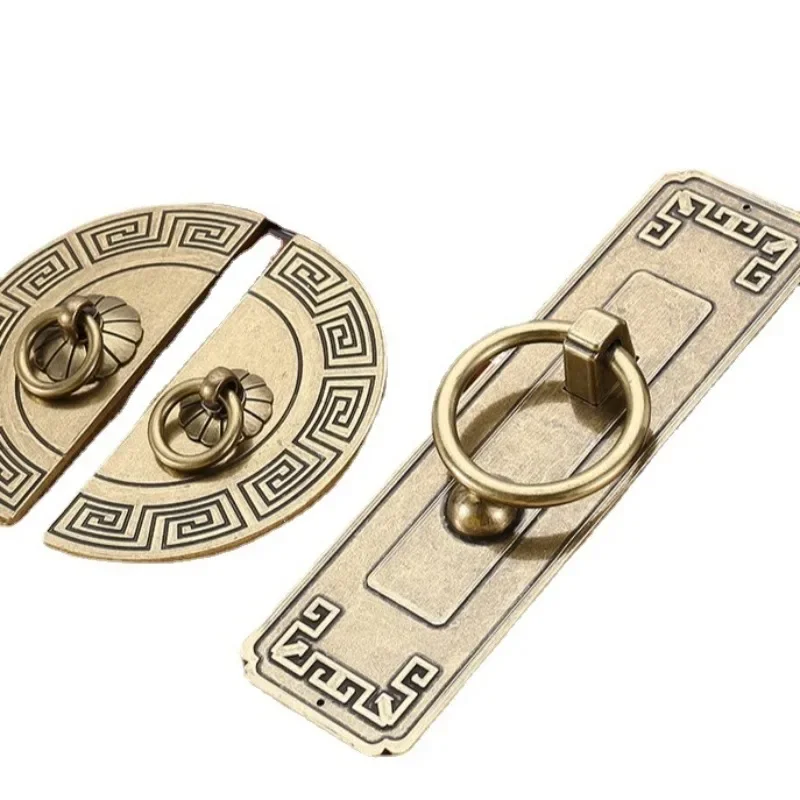 2Pcs Antique Bronze Chinese Retro Cabinet Handles, Vintage Drawer Knobs Wardrobe Door Pulls Furniture Hardware