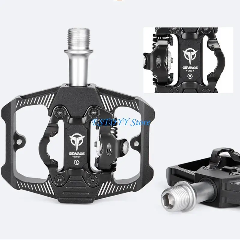 

G6DE Bike Pedals 3 Bearing Aluminum Alloy Mountain Bike Palin Pedal Platform Pedals