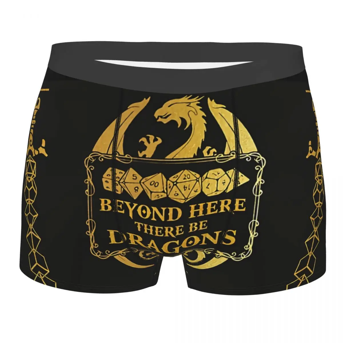 Beyond Here Man's Boxer Briefs Underwear DnD Game Highly Breathable High Quality Birthday Gifts