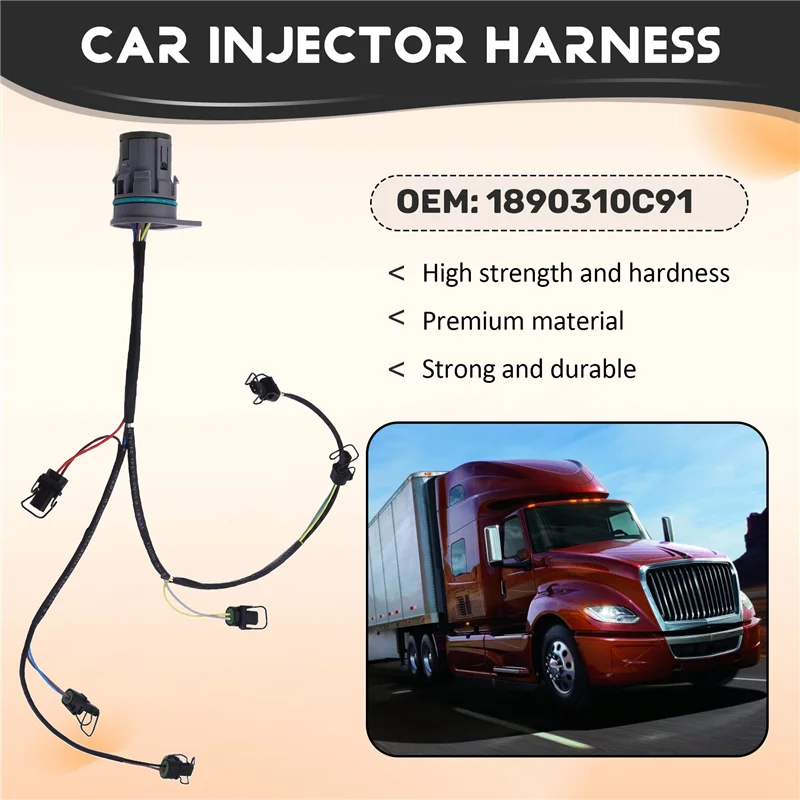 International Harness Diesel 원유 인젝터 하네스 자동차 트럭 부품 하네스 내부 배선 액세서리 용 특이한 1890310C91