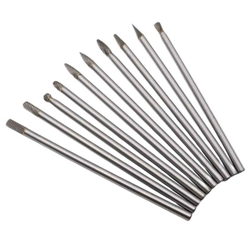 

6 X 6 X 150 Mm Extension Handle Carbide Rotary File Tungsten Steel Grinding Head Metal Jade Wood Grinding Tool