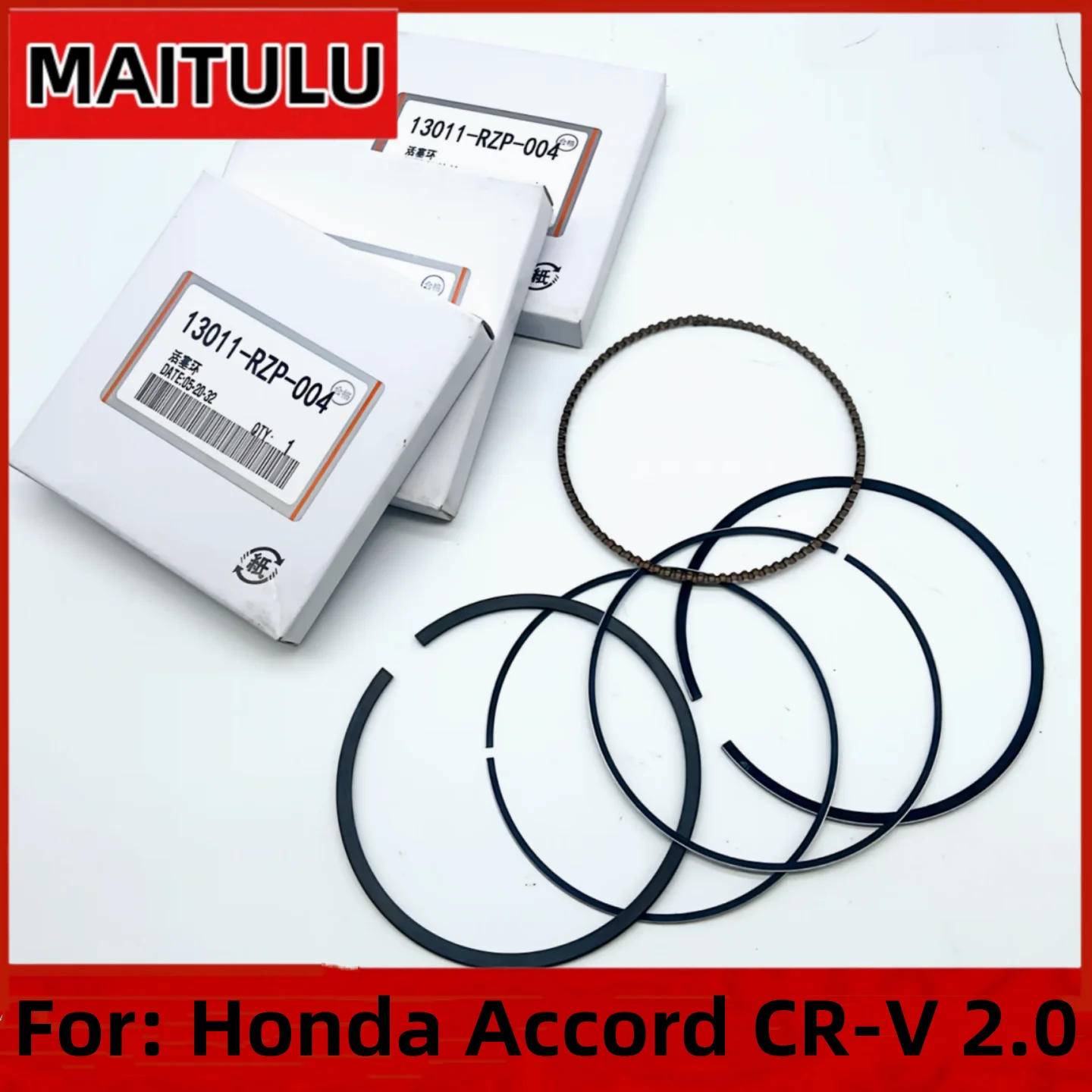 

For Honda Accord CR-V 2.0 4pc Car Engine Piston Rings 2008 2009 2010 2011 2012 2013 2014 RE1 RE2 CP1