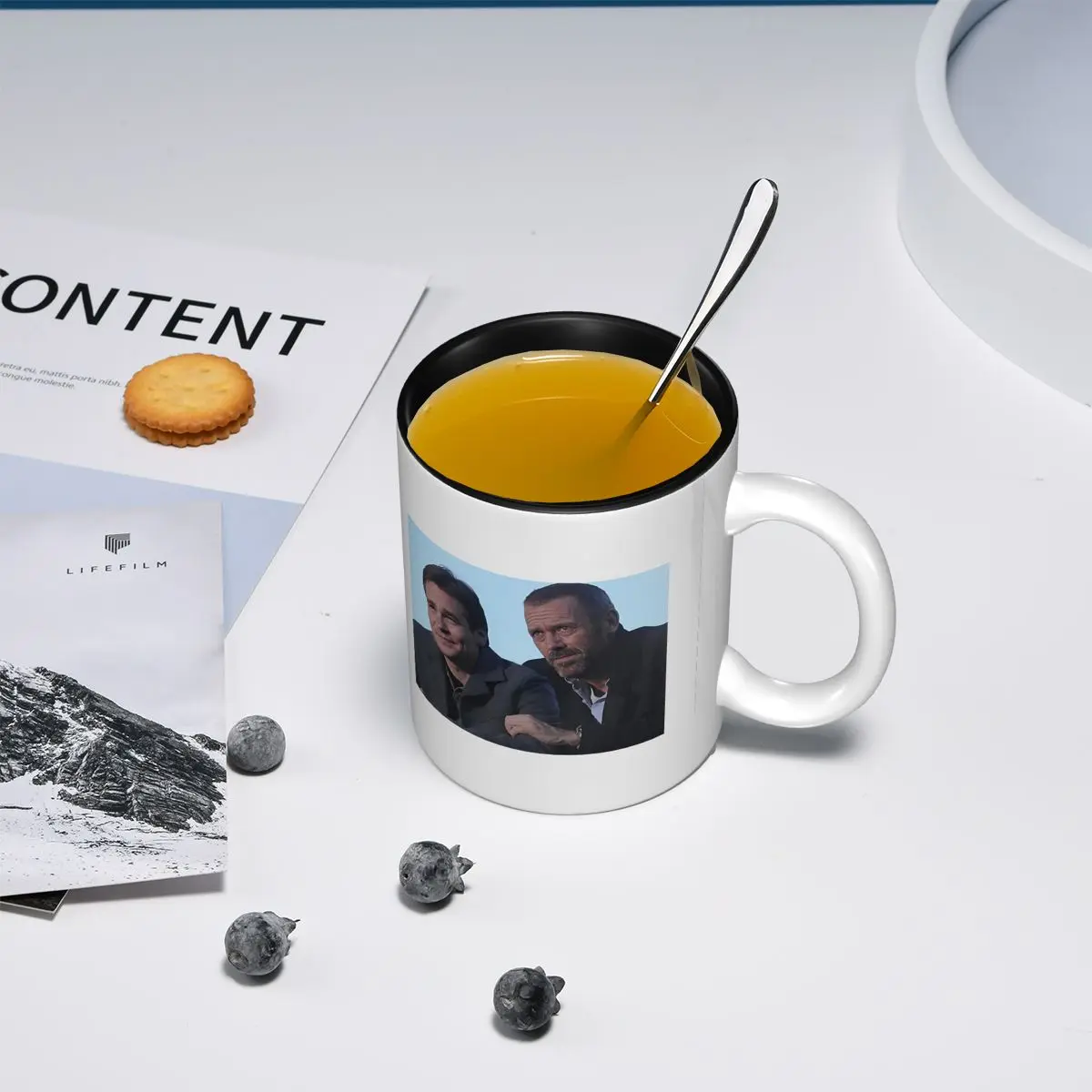 Hilson Watching Sunset Mug Funny Ceramic Coffee Cups Tea Mugs Milk Cup Drinkware Gift for Friends