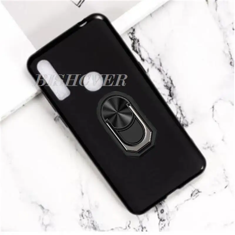 Soporte de anillo a prueba de golpes para Motorola One 5,9 "MotorolaOne P30 Play XT1941 XT1941-2 funda protectora de silicona suave TPU
