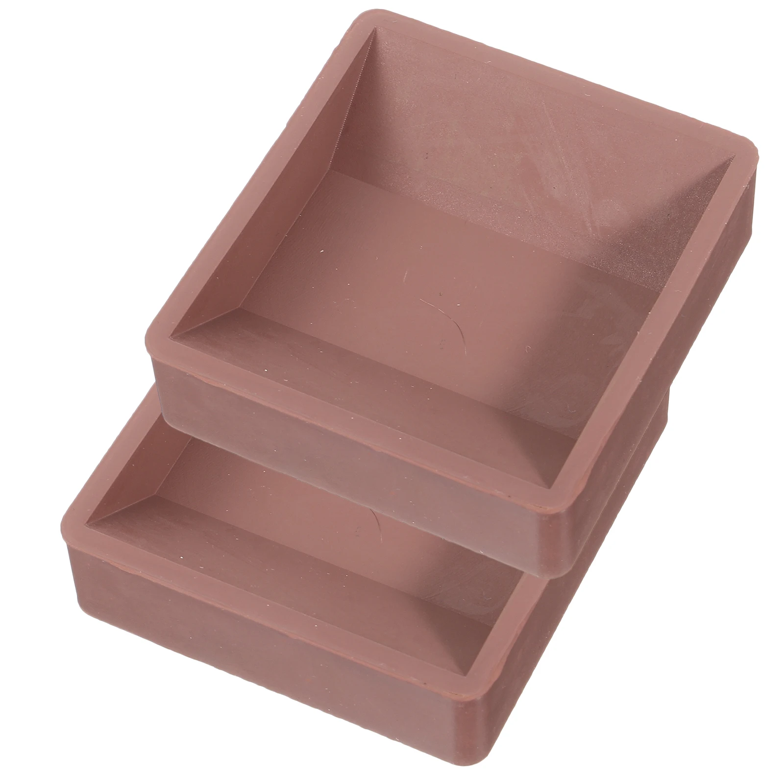 

2 pcs Caster Cups Large Brown Rubber Wheel Stoppers Anti Slip Furniture Protection Bed Chairs Sofas Tables Durable