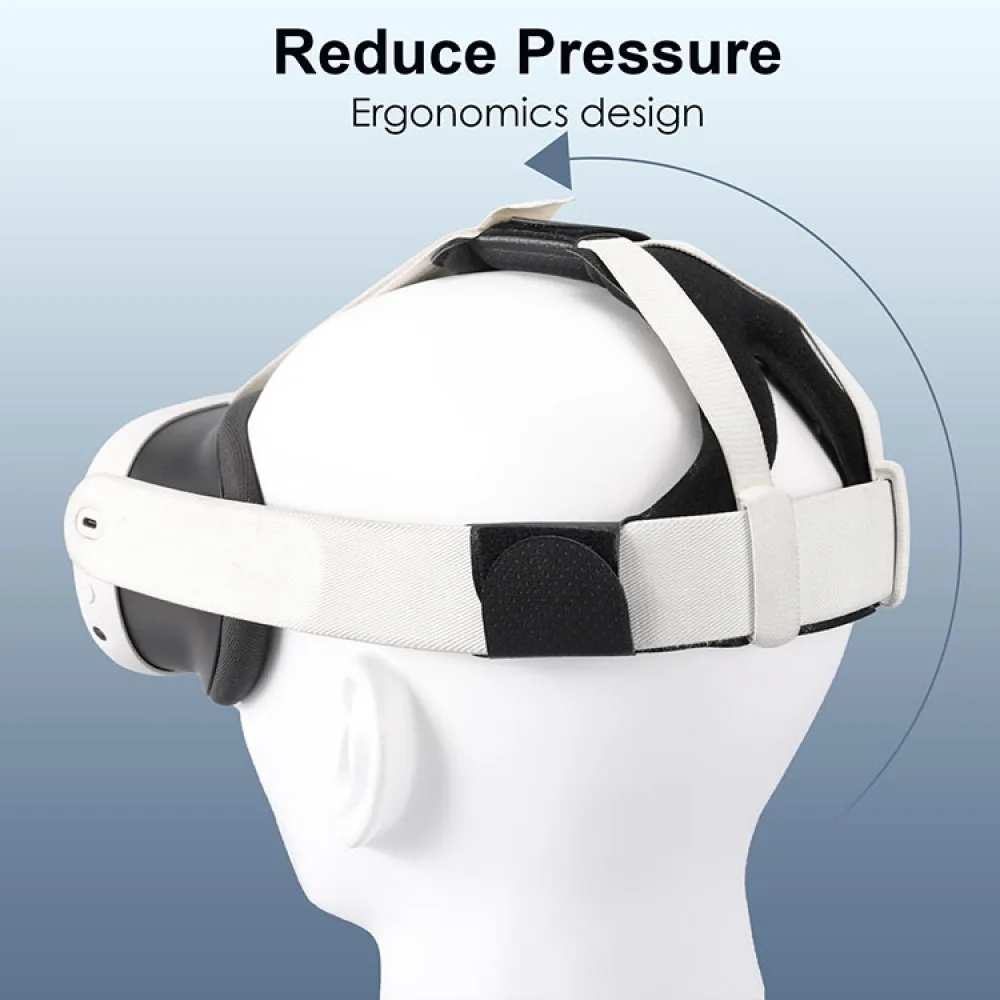 Reduce Pressure Head Cushion Cotton Head Pad VR Glass HeadBand for Quest3 VR Headwear Replacement Accessories