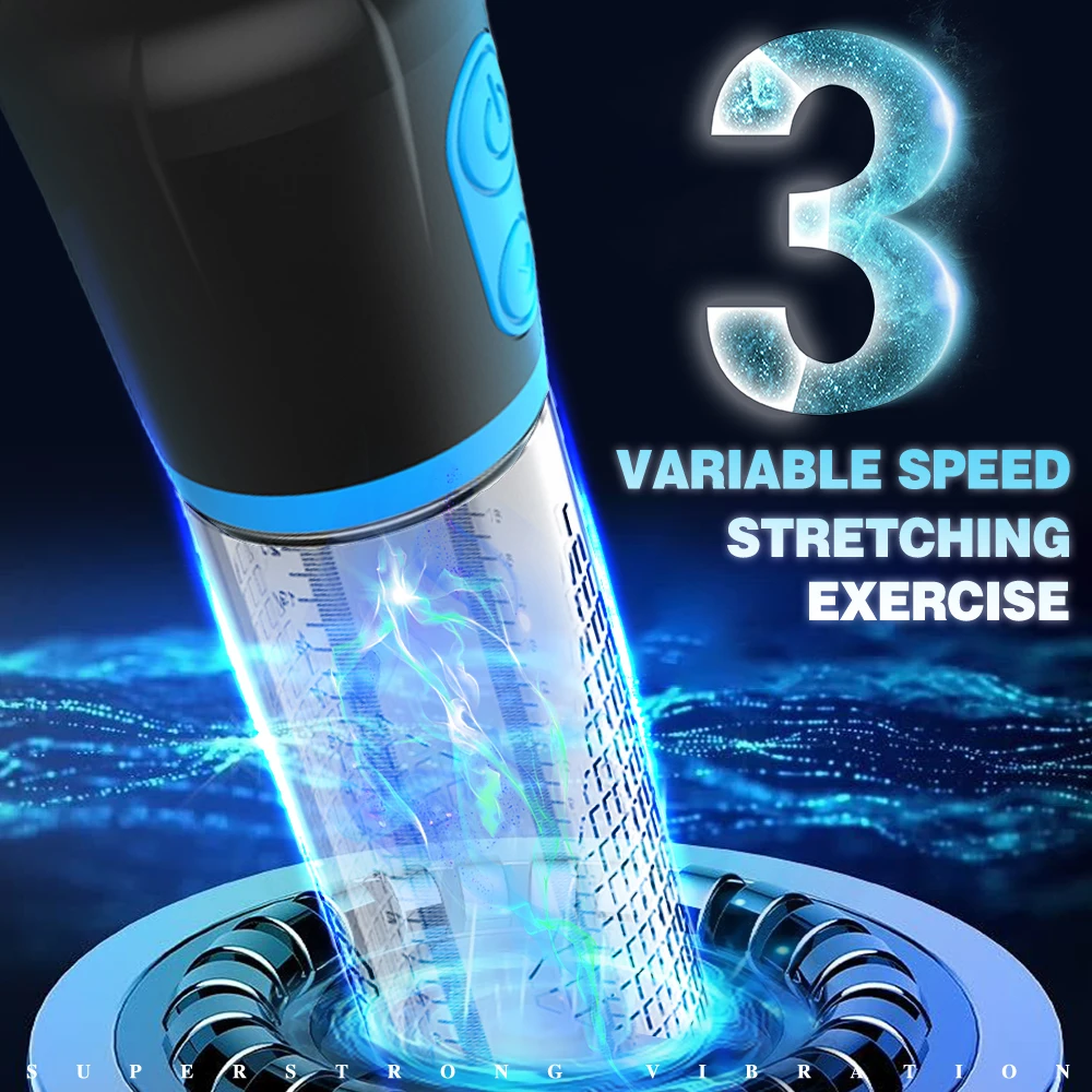 Hannibal Electric Penis Pump Sex Toys for Men Male Masturbator Penis Extender Vacuum Pump Penis Enlargement Enhancer Massager