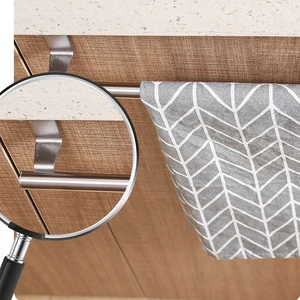 Badezimmer Edelstahl -Wischtuch, Handtuchstange, hängende Stütze, Küchenschrank, weißes, schwarzes Handtuch, Regalbügel, 1 PC, 2pcs 10 Hauptverkäufe Toalheiro Brasil - №6