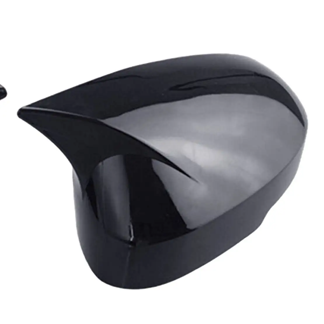 

1Pair Horn Style Rearview Mirror Cover Cap Door Wing Trim Glossy Black ABS fit for Nissan Rogue 2021 2022 2023 2024