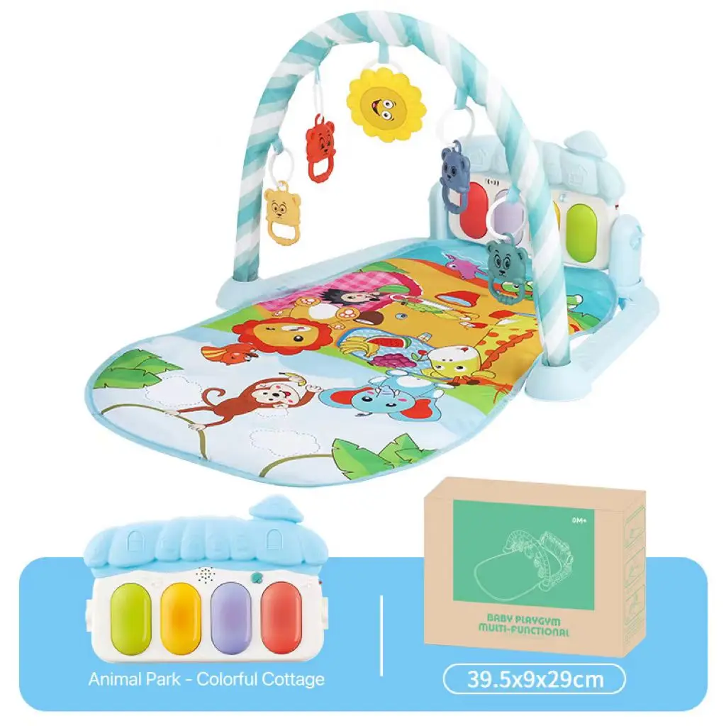 Interesse do bebê cultivo Fitness Stand música Pedal Piano, tapete infantil, cultivo de piano ritmo sentido