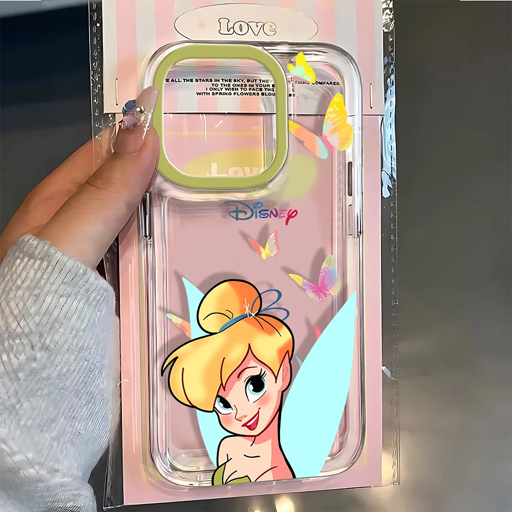 

Cute Cartoon Elf t-Tinkerbells Phone Case For iPhone 16 15 14 13 12 11 Pro Max X XR XS 8 7 Plus 16E SE 13 Transparent Back Cover