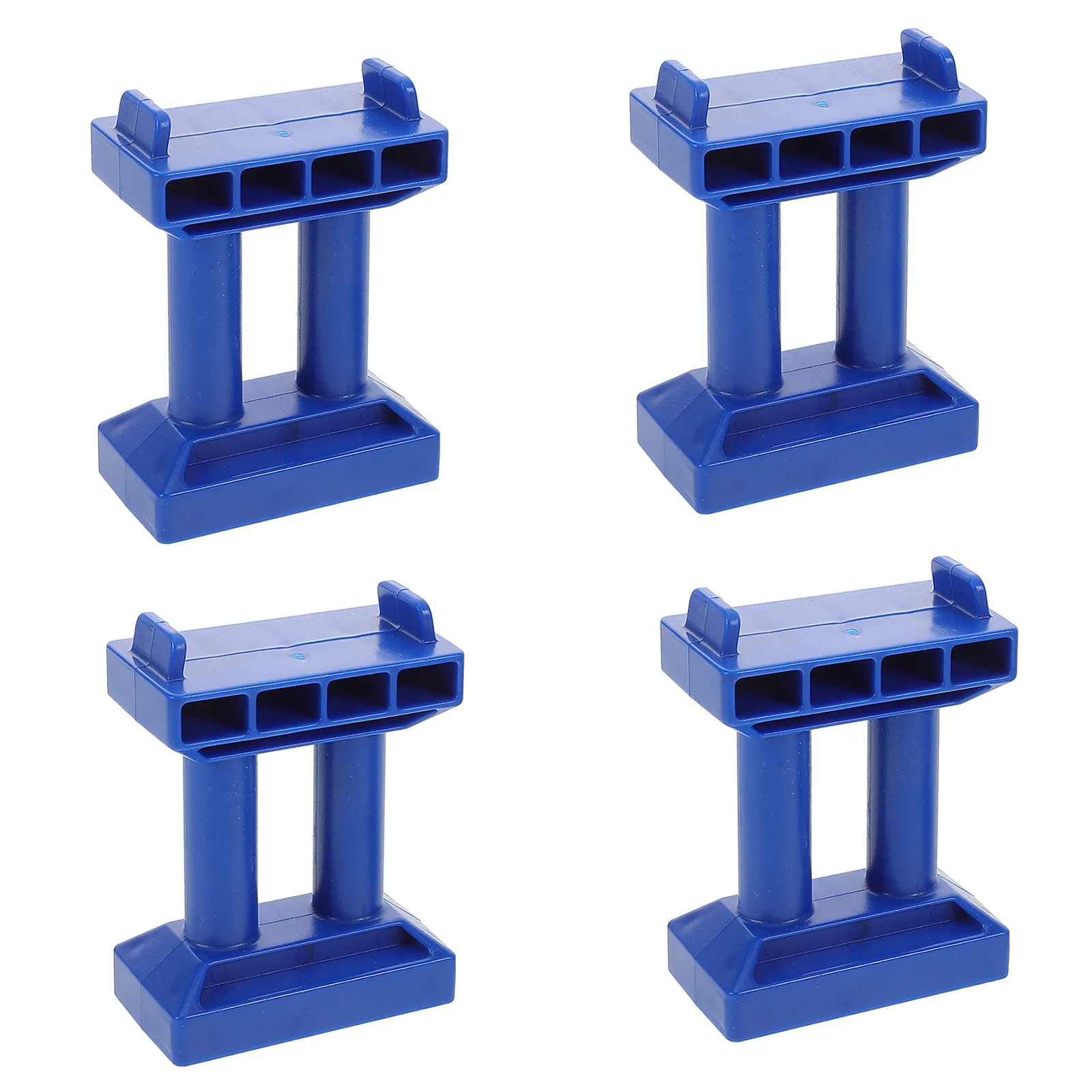 

Набор из 6 синих штабелируемых мостиков для деревянных железнодорожных путей, многоуровневые опорные подставки, развивающие аксессуары для железнодорожных путей STEM